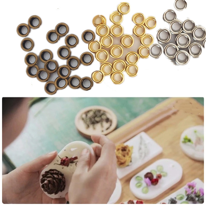 Candle Making Kits - เทียนขี้ผึ้ง Buttonhole ชุด 5 มม./0.2in โลหะทนทานเทียนตาไก่