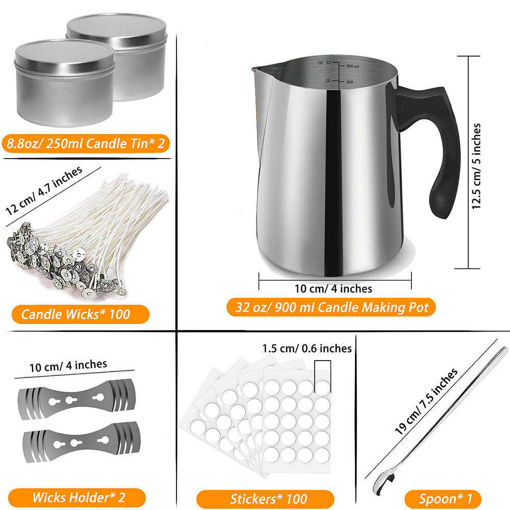 เทียนทําชุดเริ่มต้นอุปกรณ์รวมท - Candle Making Jug บทวิจารณ์และราคา