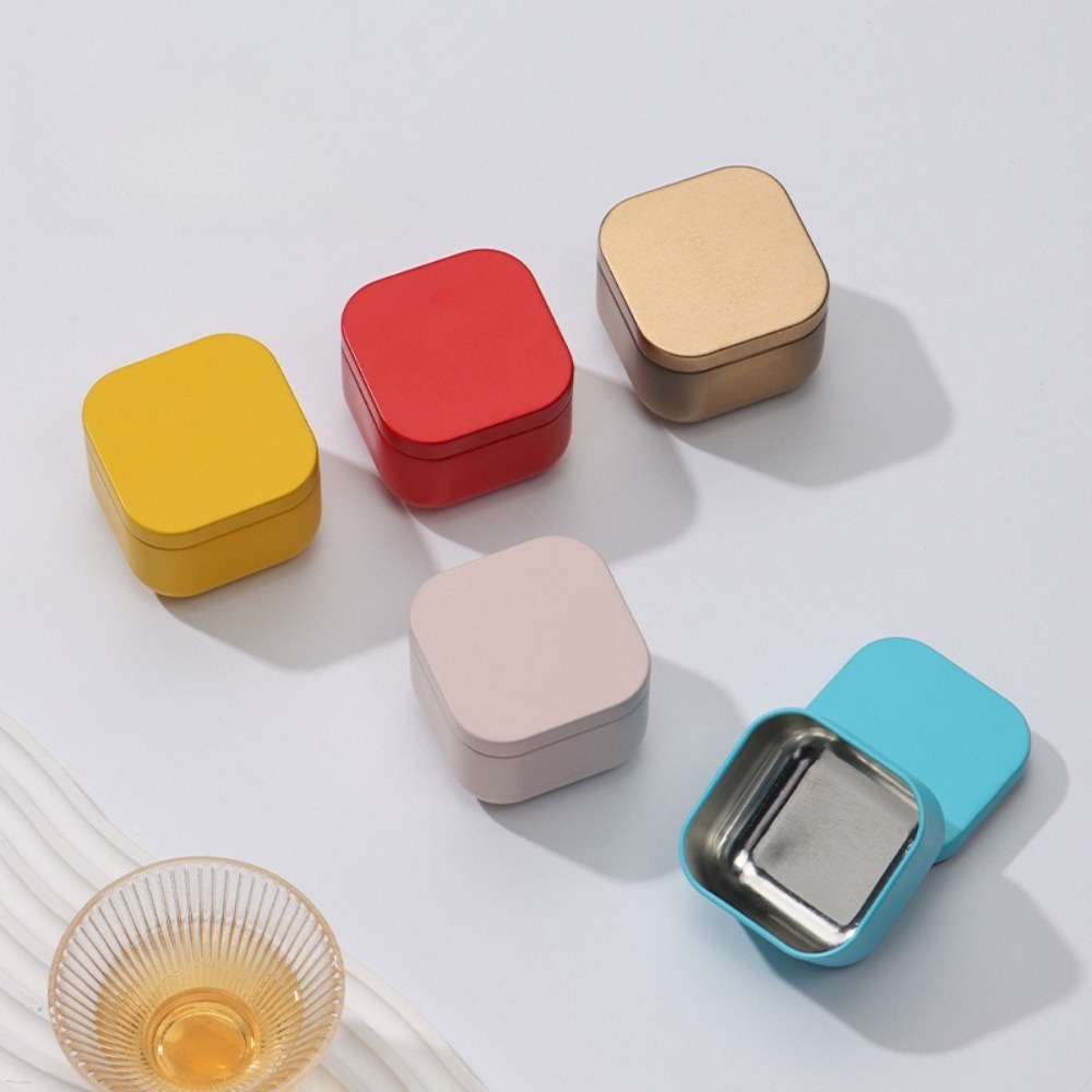20 ชิ้น โหลเทียนเปล่าทรงสี่เหล - Tin Container Lid บทวิจารณ์และราคา