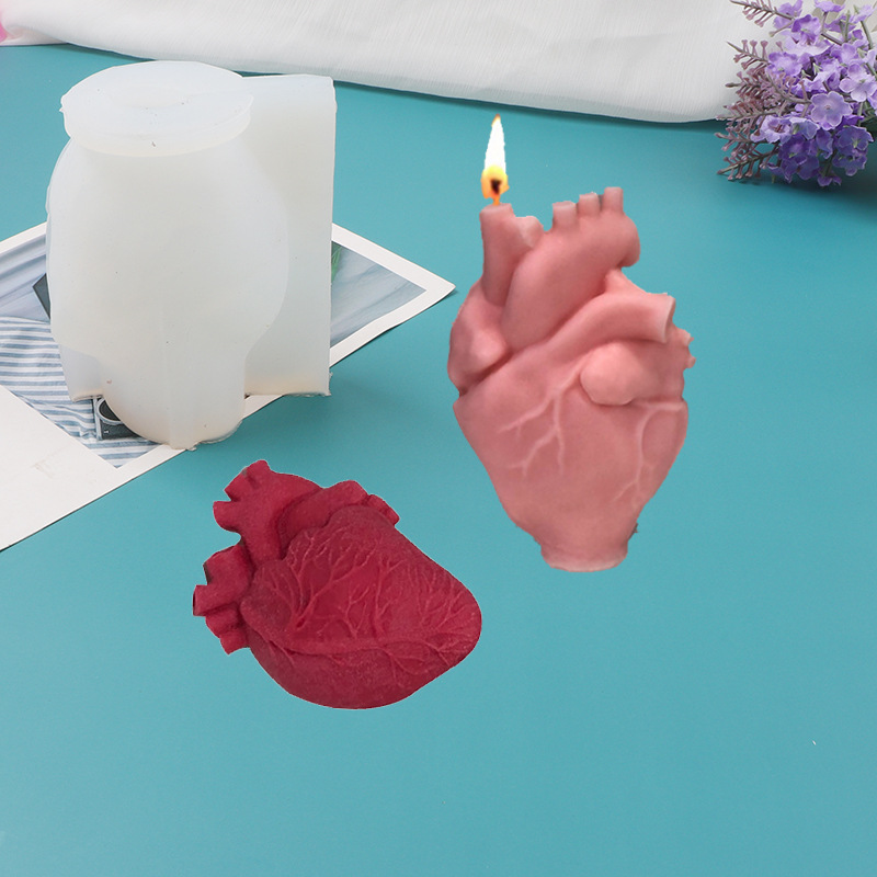 แม่พิมพ์เทียนซิลิโคนรูปหัวใจ D - Candle Making Kits บทวิจารณ์และราคา