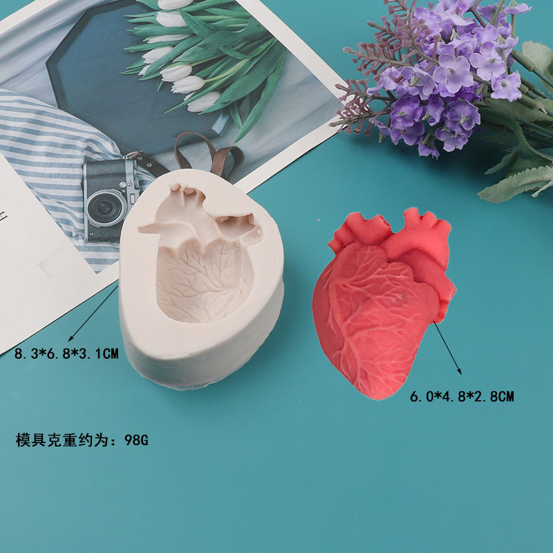 แม่พิมพ์เทียนซิลิโคนรูปหัวใจ D - Candle Making Kits บทวิจารณ์และราคา