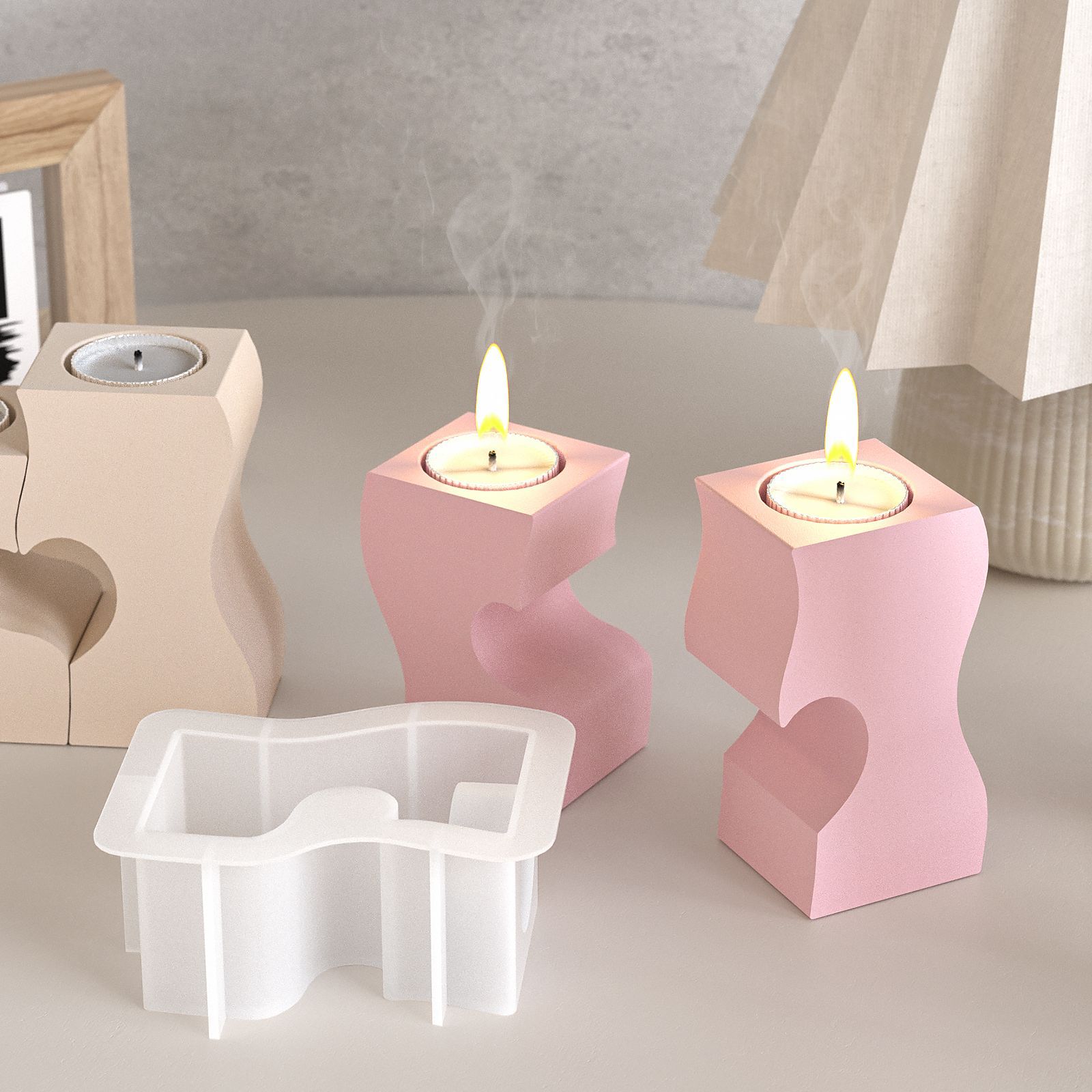 S หัวใจแท่งเทียนแม่พิมพ์ซิลิโค - Candle Making Tutorial บทวิจารณ์และราคา